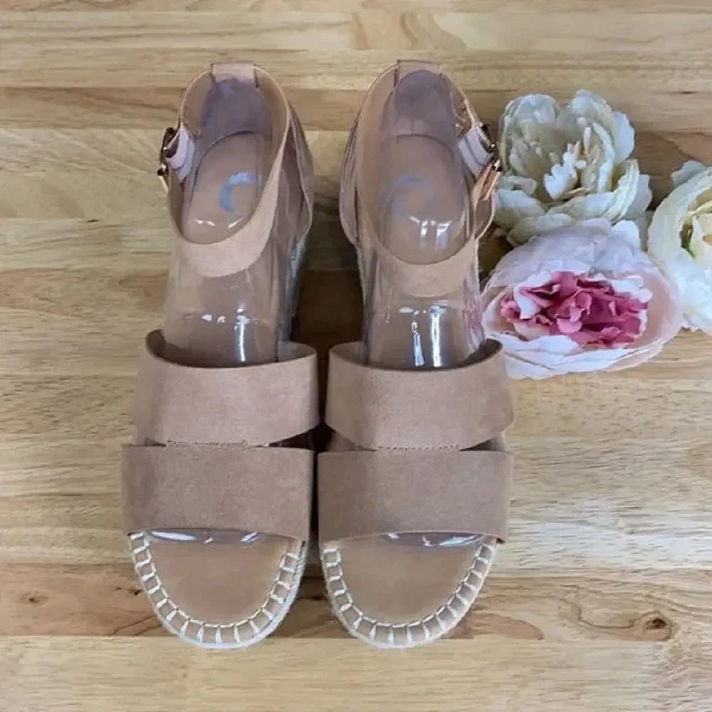 Journee Tan Espadrille Sandals 10M