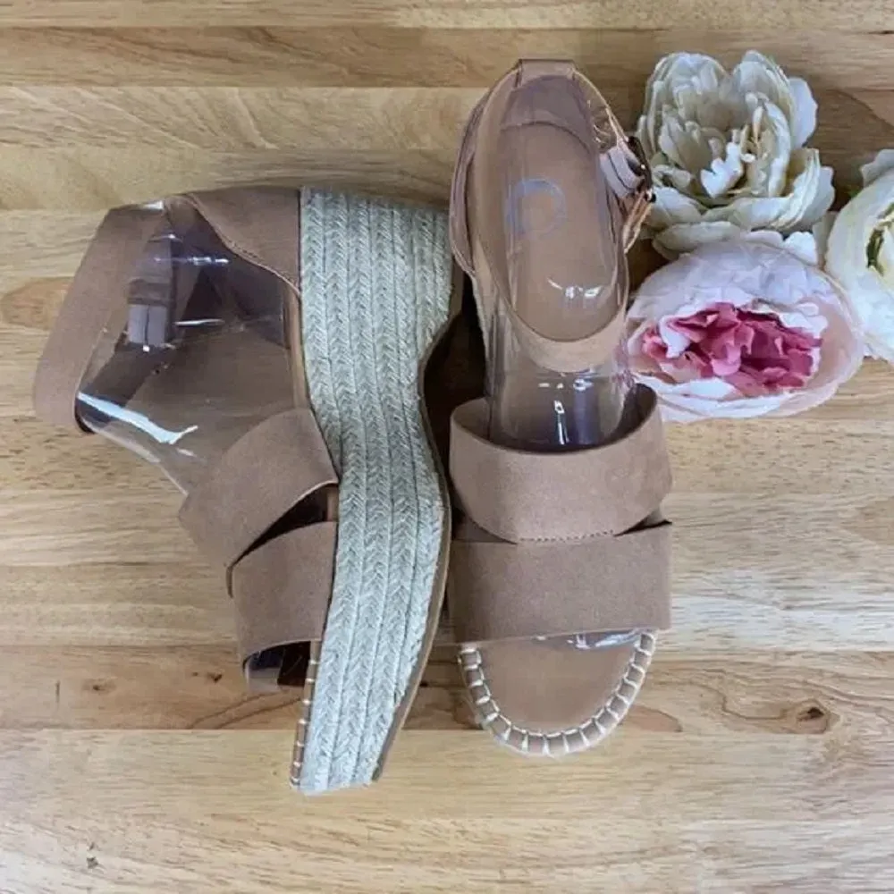 Journee Tan Espadrille Sandals 10M