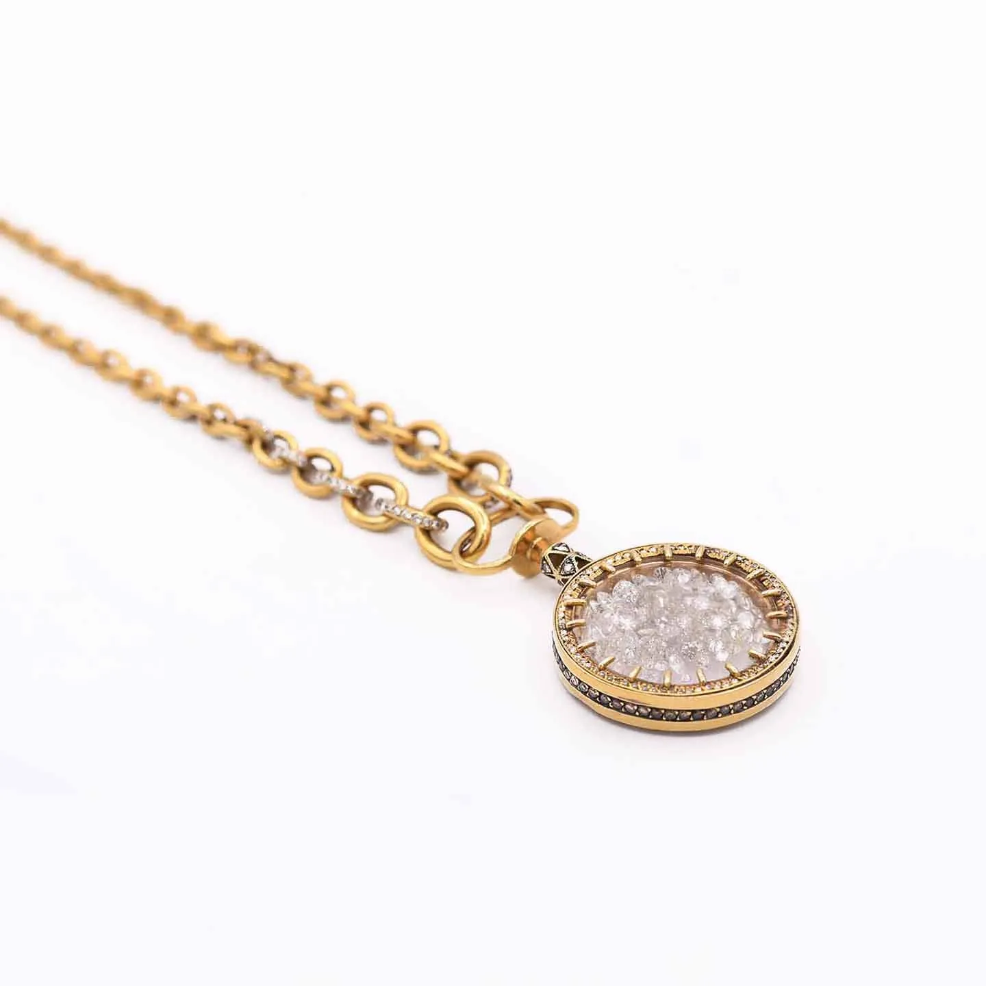 Kafkas Loop Diamond Chunky Pendant