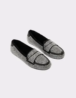 KATHRYN WILSON Leuchars Slipper - Silver Crystal