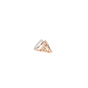 Knife Edge Curved Triangle Ear Cuff Single Earring