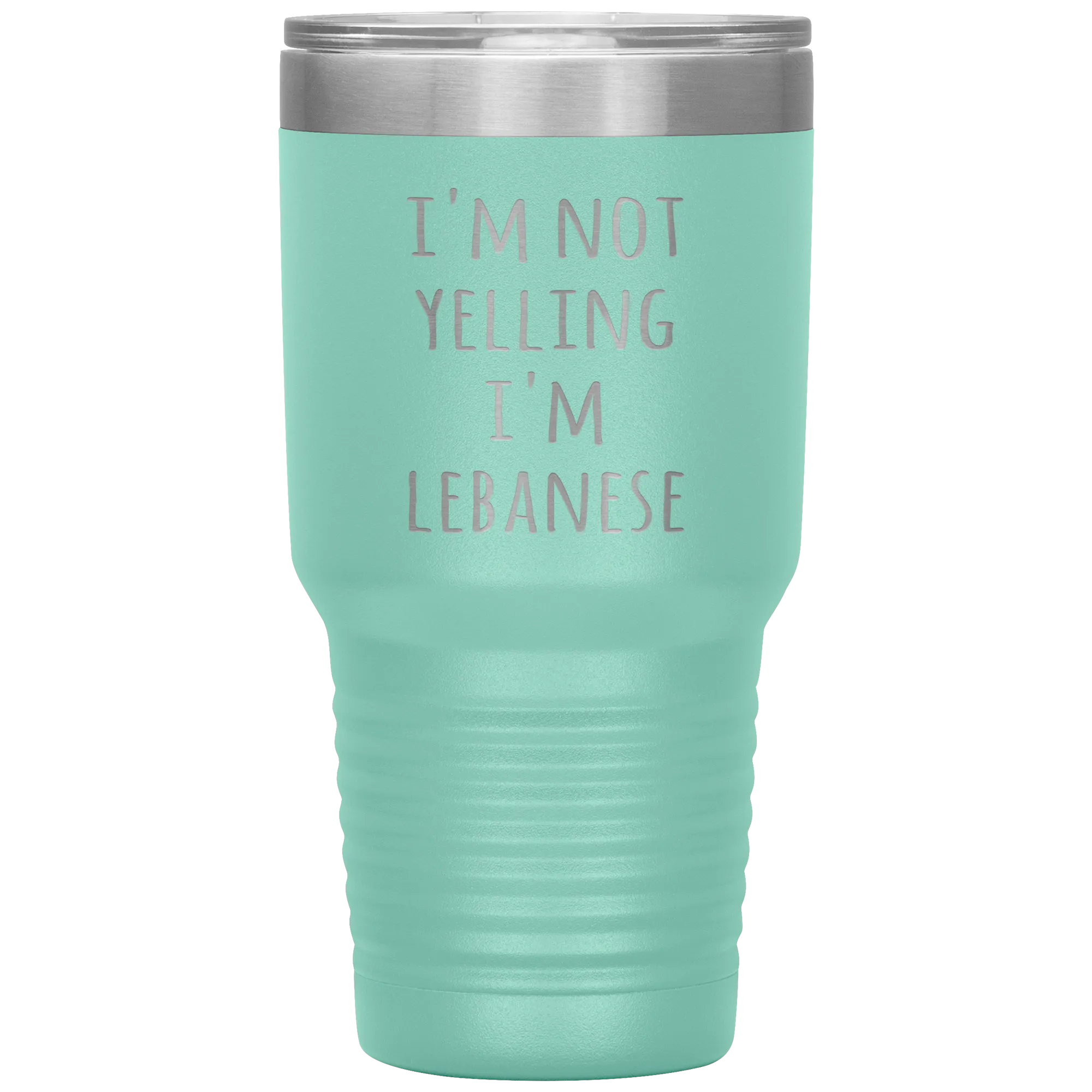 Lebanon Tumbler I'm Not Yelling I'm Lebanese Funny Gift Travel Coffee Cup 30oz BPA Free