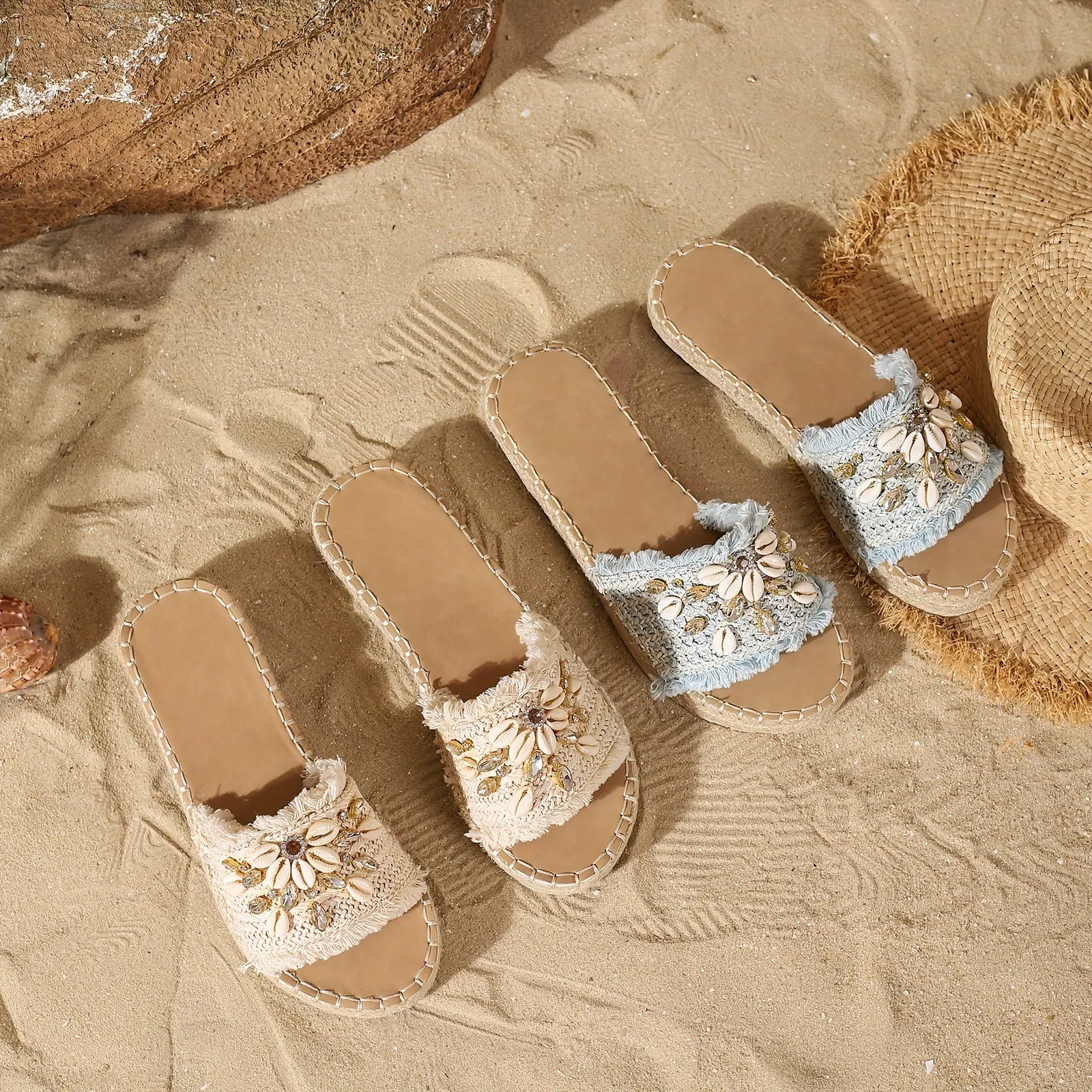 Leilani – Espadrille Slide Sandals