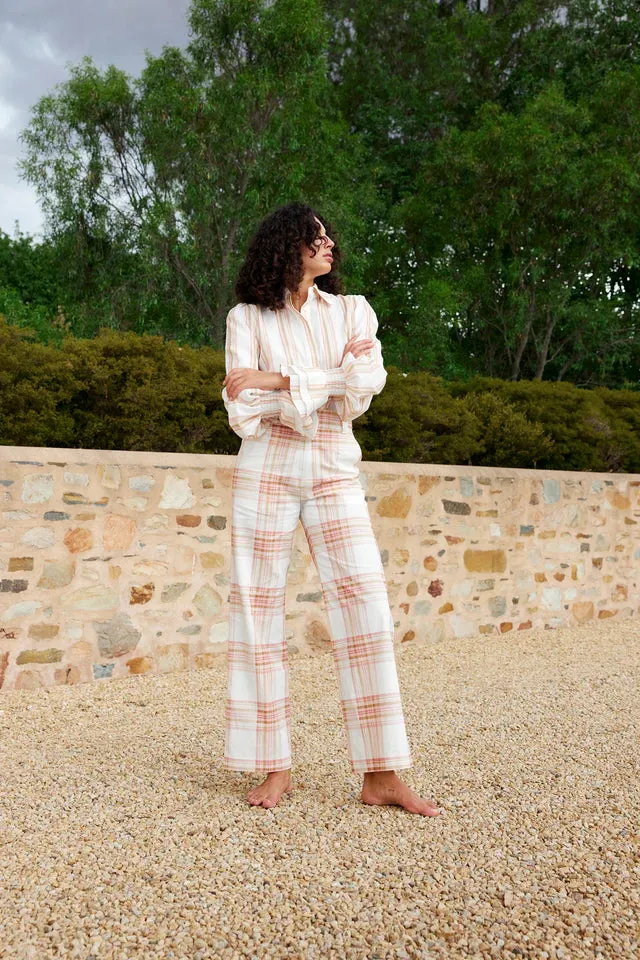 Lucinda Blouse | Peony/Antique Stripe