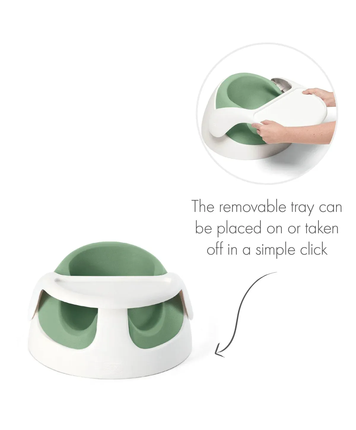 Mamas & Papas Snug Floor Seat with Activity Tray - Eucalyptus