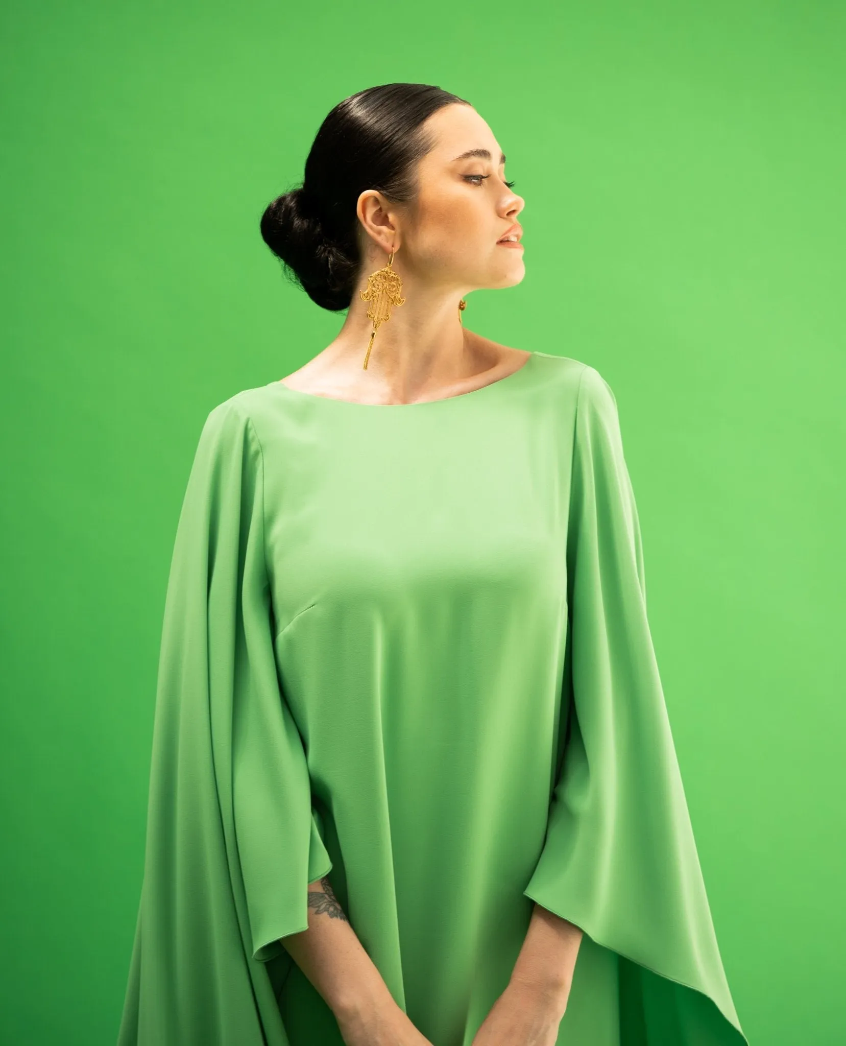 Mandala Green Dress