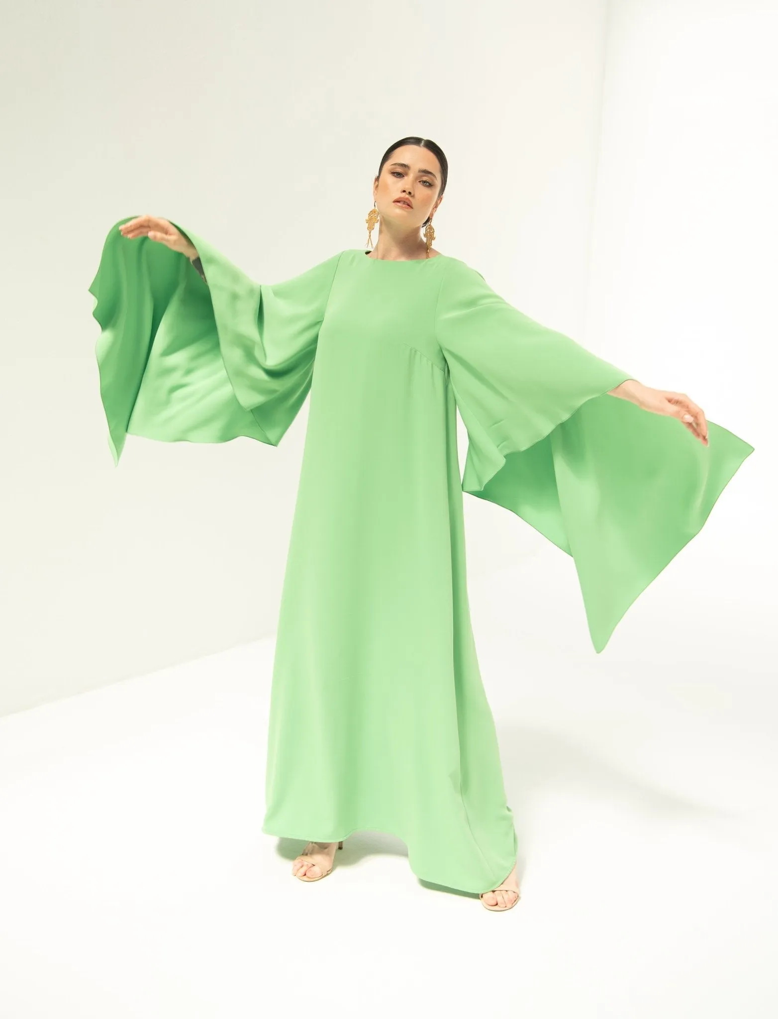 Mandala Green Dress