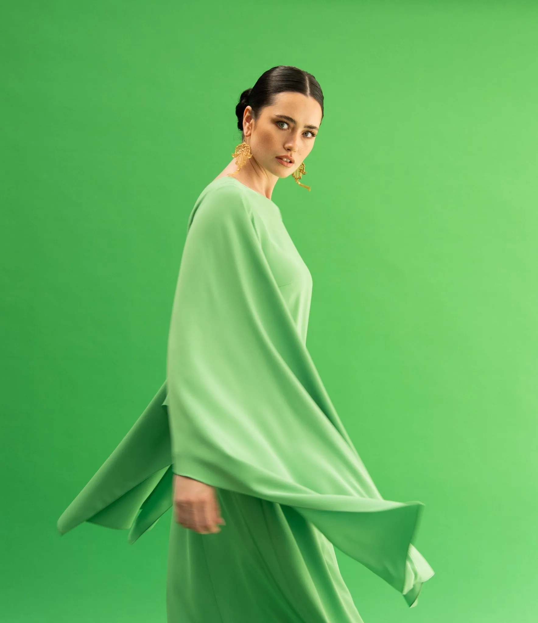 Mandala Green Dress