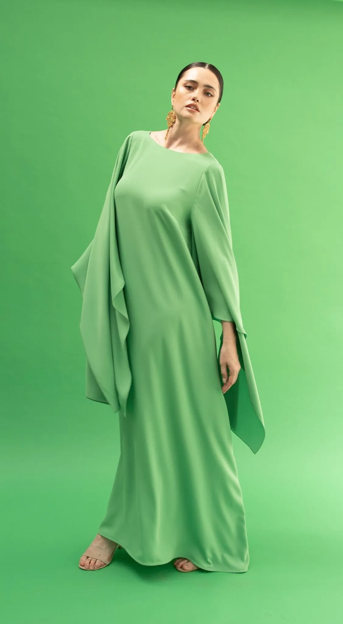 Mandala Green Dress