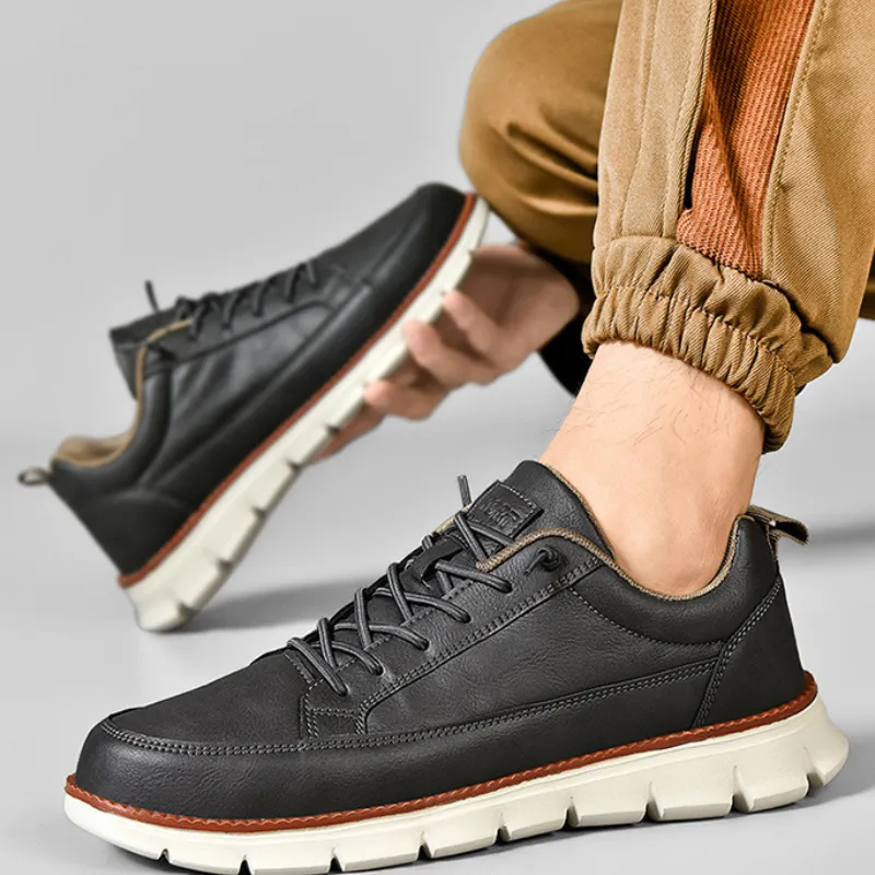 MAVERICK LEATHER SNEAKERS