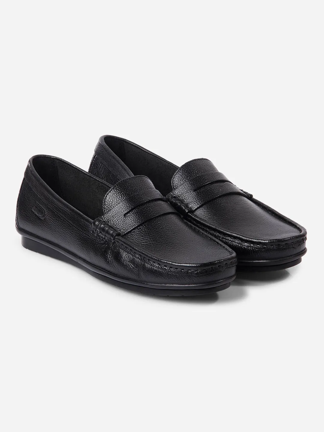 Men's Black Loafers (ID6111)