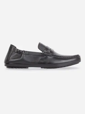 Men's Black Moc Toe Casual Loafer (ID1169)