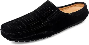 Men's Perforated Suede Clogs