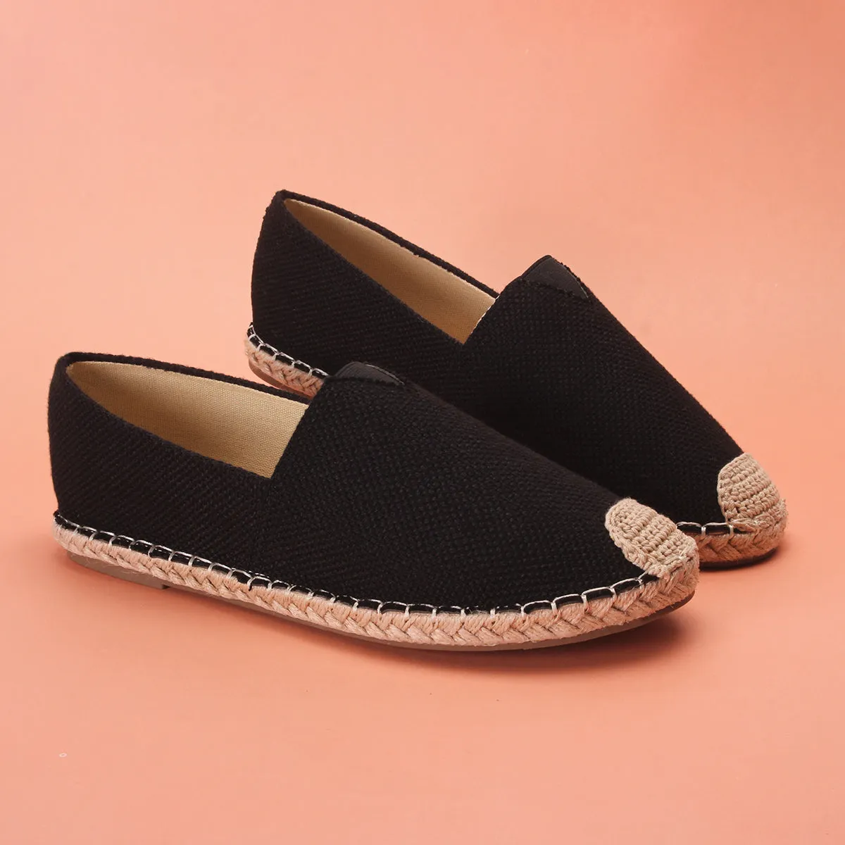 Mens "SIDON" Canvas Flat Espadrille Shoes
