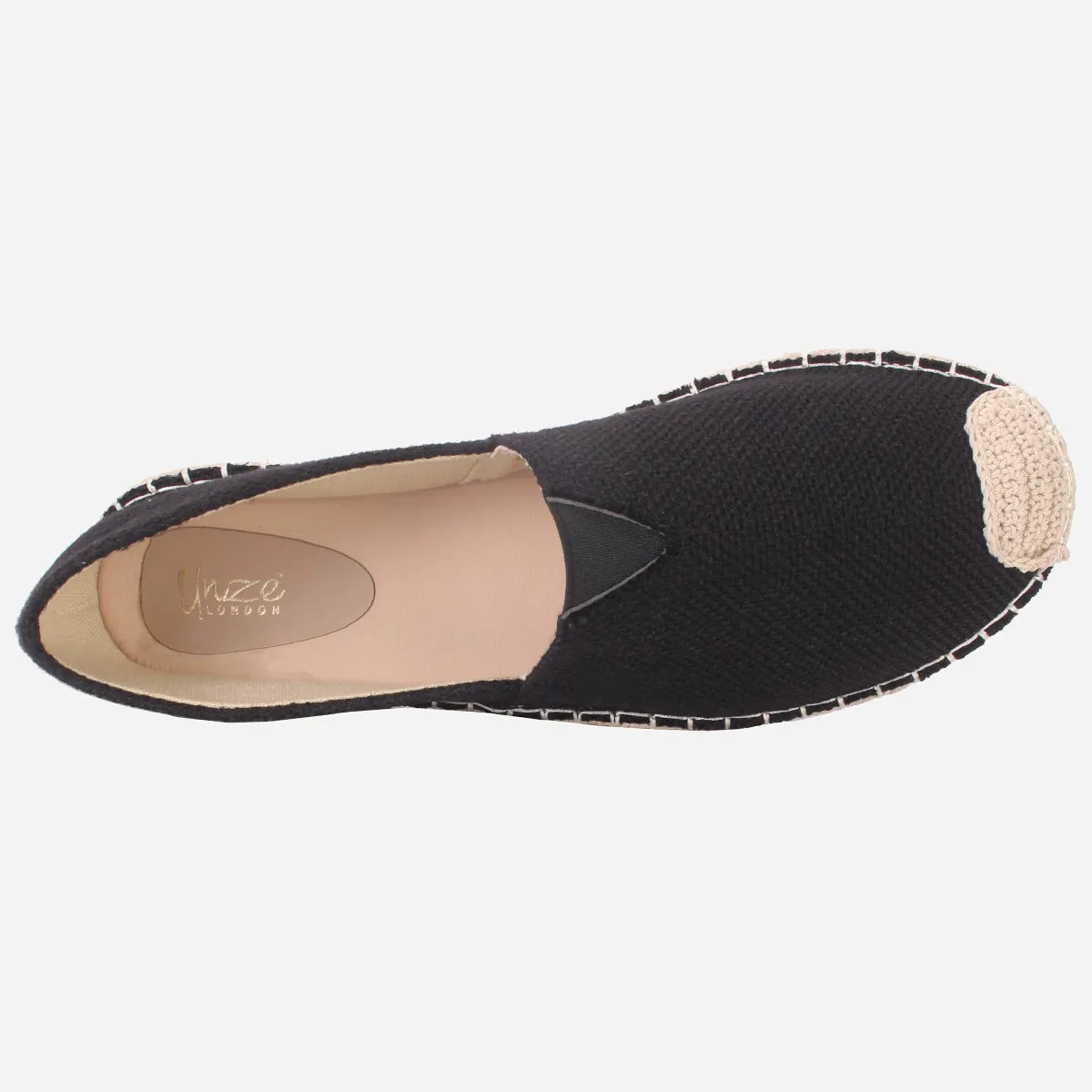 Mens "SIDON" Canvas Flat Espadrille Shoes