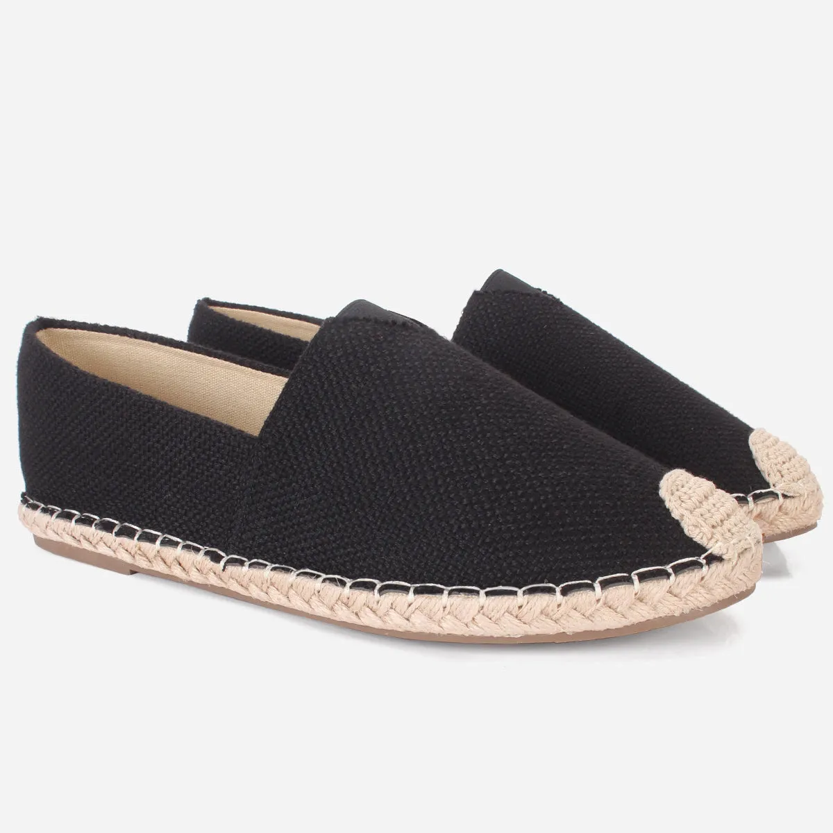 Mens "SIDON" Canvas Flat Espadrille Shoes