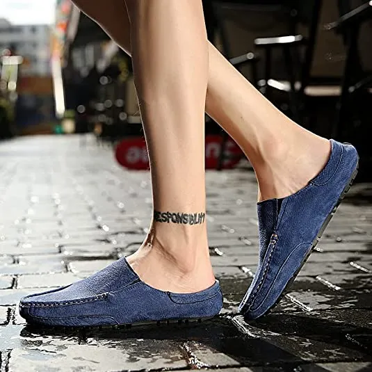 Men's Suede Clogs Slippers Breathable