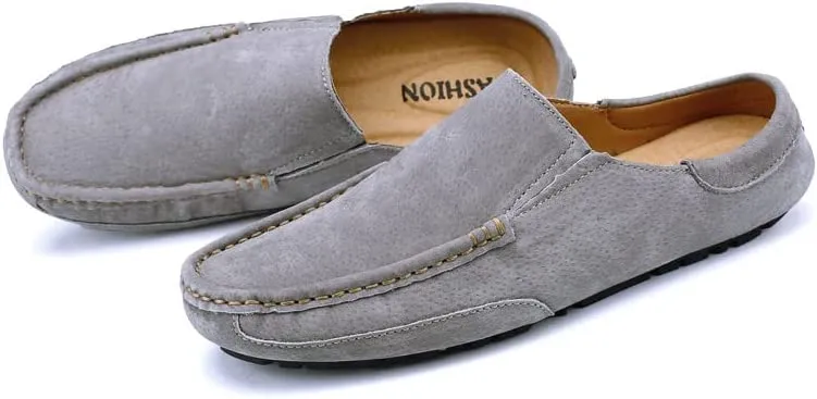 Men's Suede Clogs Slippers Breathable