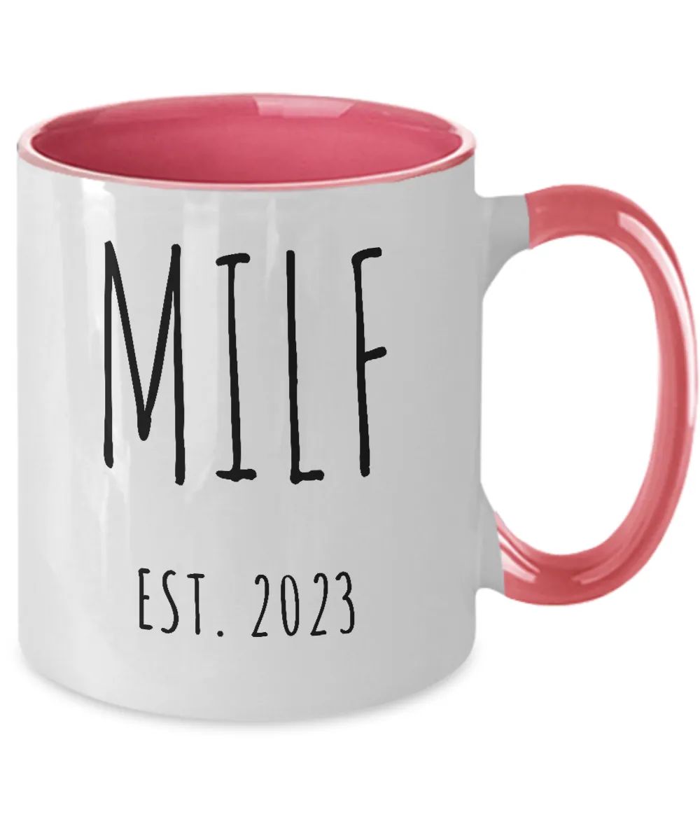 MILF 2023 Two-Tone Mug Coffee Cup Funny Gift