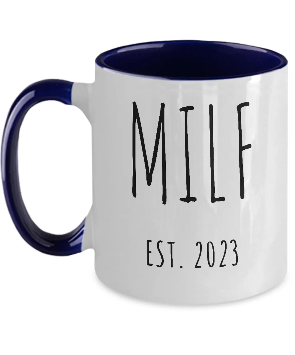 MILF 2023 Two-Tone Mug Coffee Cup Funny Gift