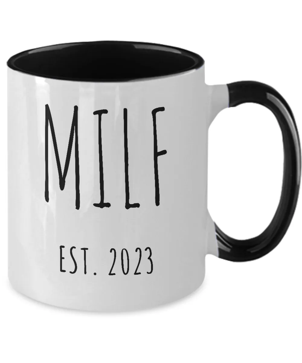 MILF 2023 Two-Tone Mug Coffee Cup Funny Gift