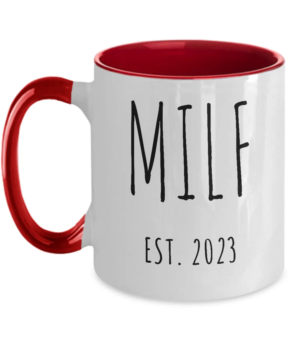 MILF 2023 Two-Tone Mug Coffee Cup Funny Gift