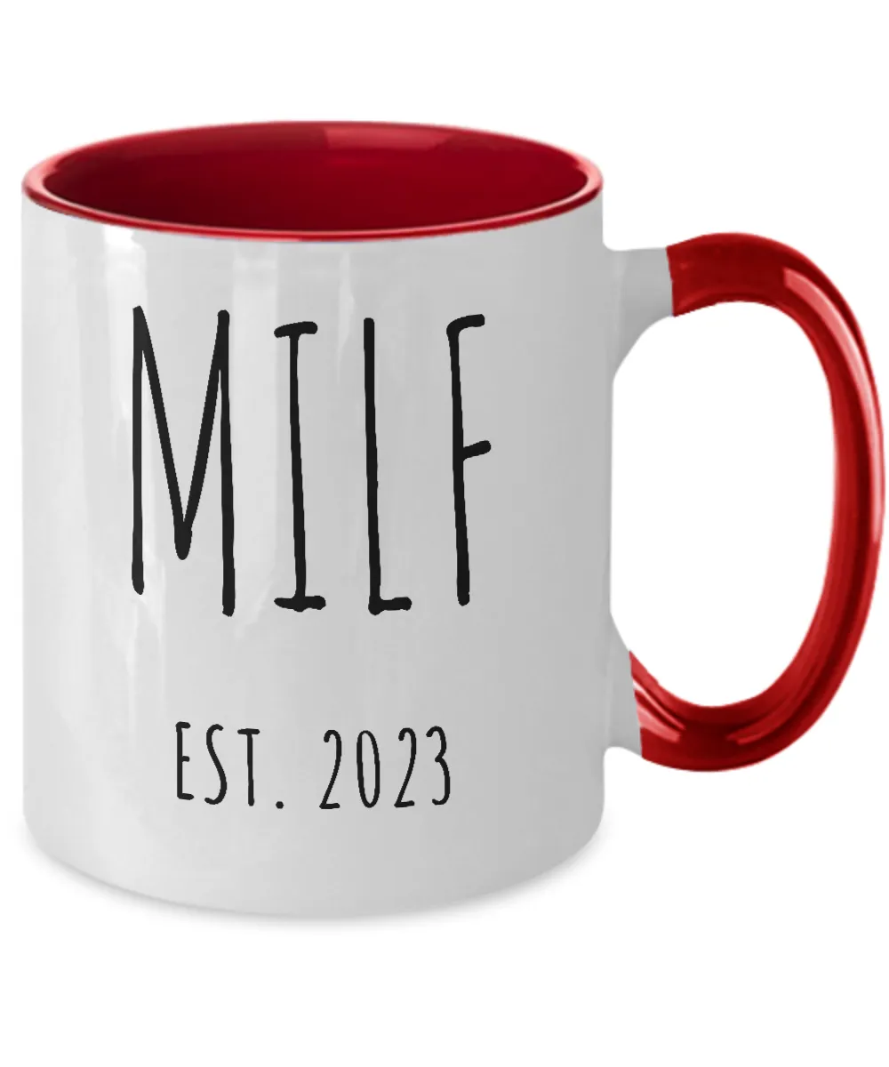 MILF 2023 Two-Tone Mug Coffee Cup Funny Gift