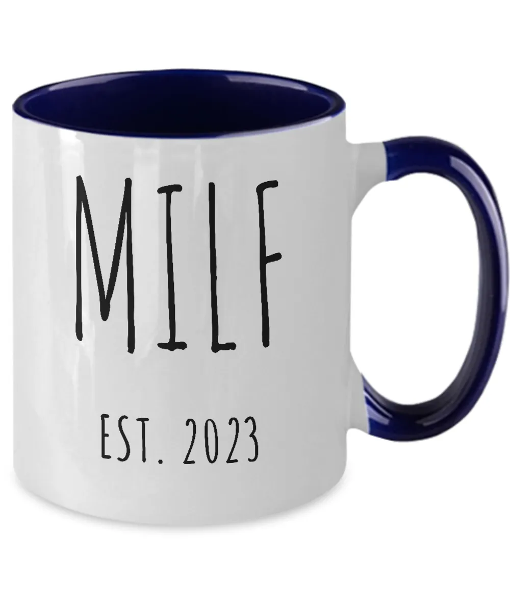 MILF 2023 Two-Tone Mug Coffee Cup Funny Gift