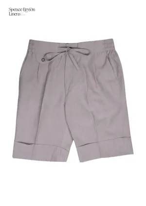 Natural Linen Bermuda Shorts