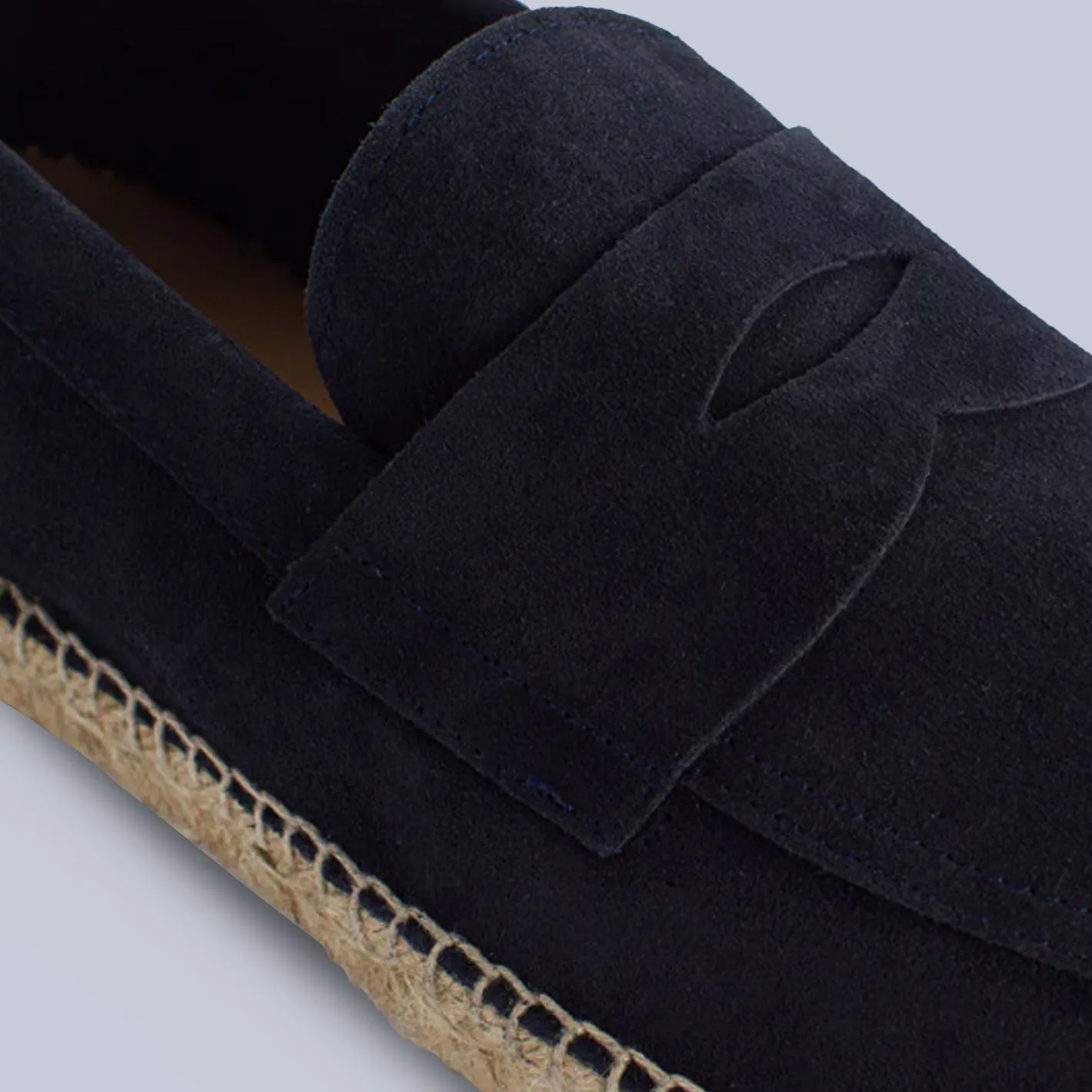 Navy Suede Espadrilles