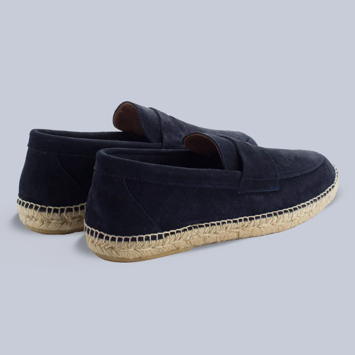 Navy Suede Espadrilles