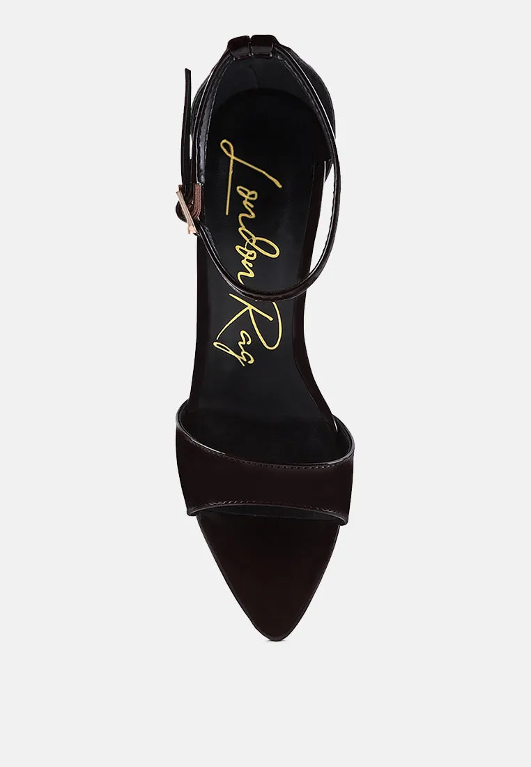 New Flame Ankle Strap Stiletto Heel Sandals By Ruw