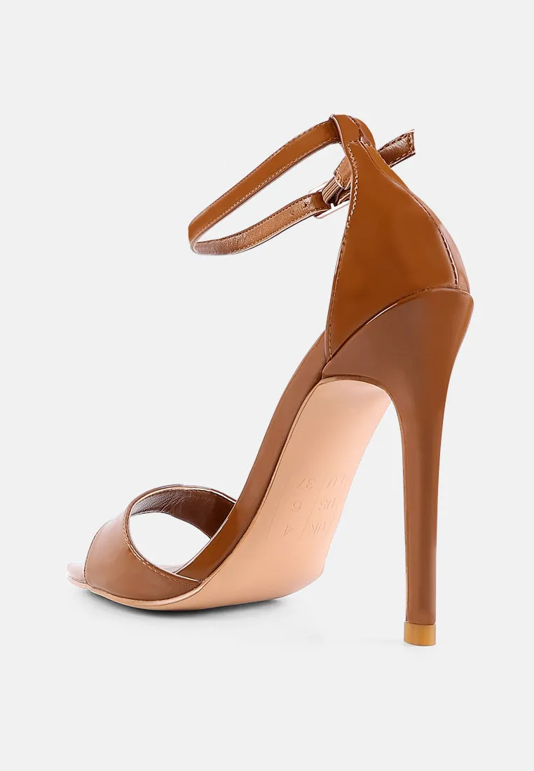 New Flame Ankle Strap Stiletto Heel Sandals By Ruw