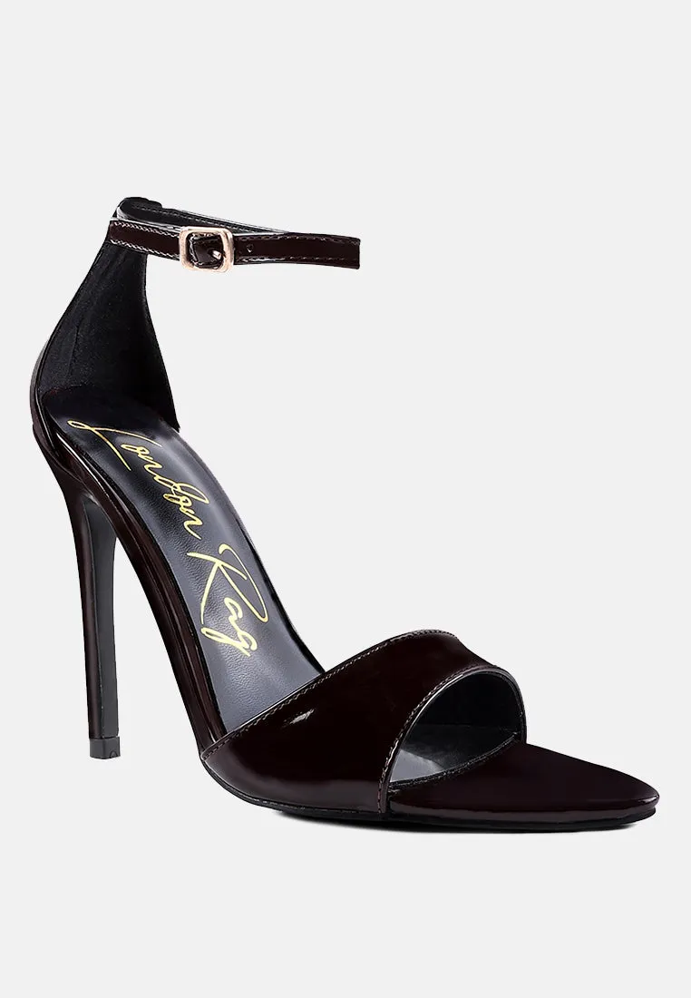 New Flame Ankle Strap Stiletto Heel Sandals By Ruw