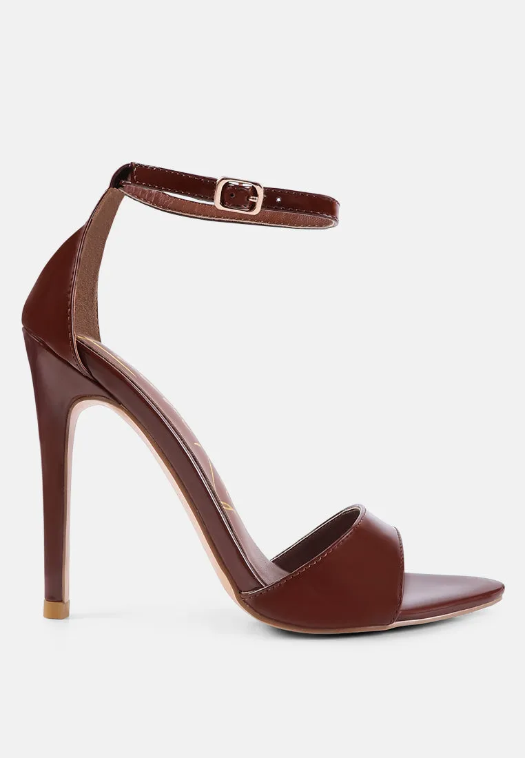 New Flame Ankle Strap Stiletto Heel Sandals By Ruw
