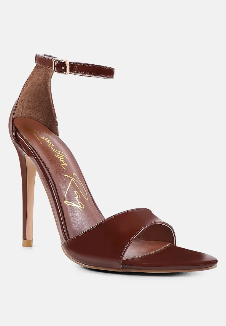 New Flame Ankle Strap Stiletto Heel Sandals By Ruw