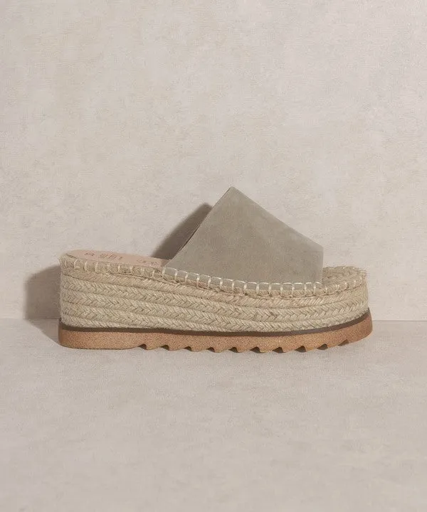 OASIS SOCIETY Ivy - Espadrille Platform Slide