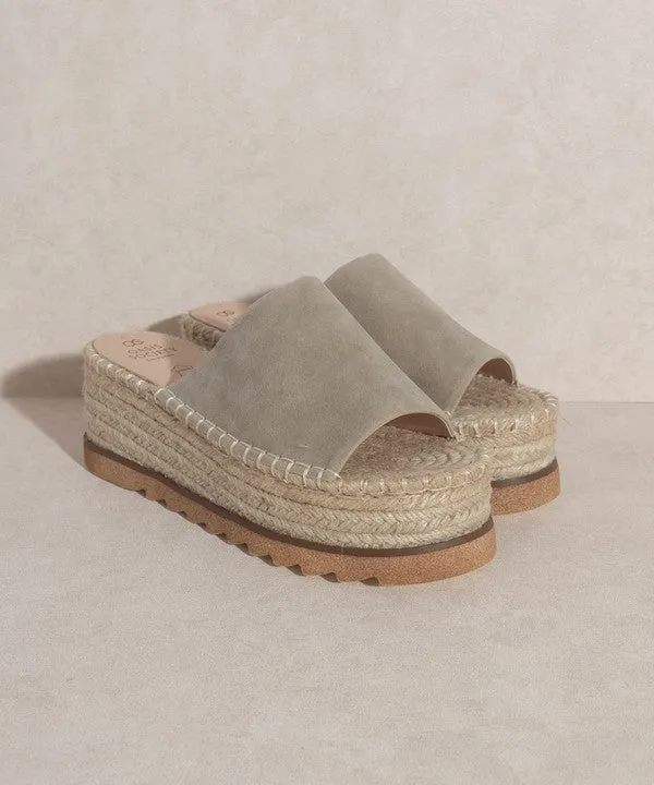 OASIS SOCIETY Ivy - Espadrille Platform Slide