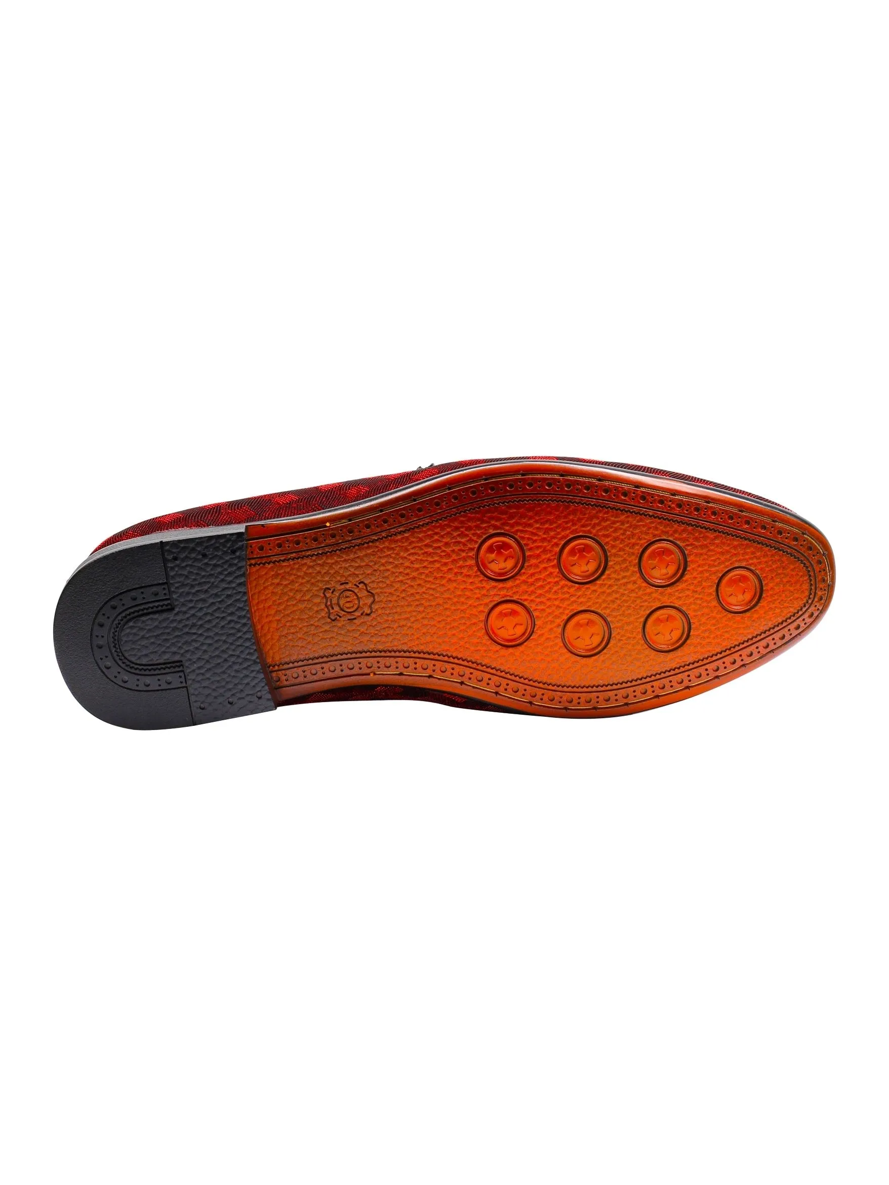 Party Loafers with Glittery Print