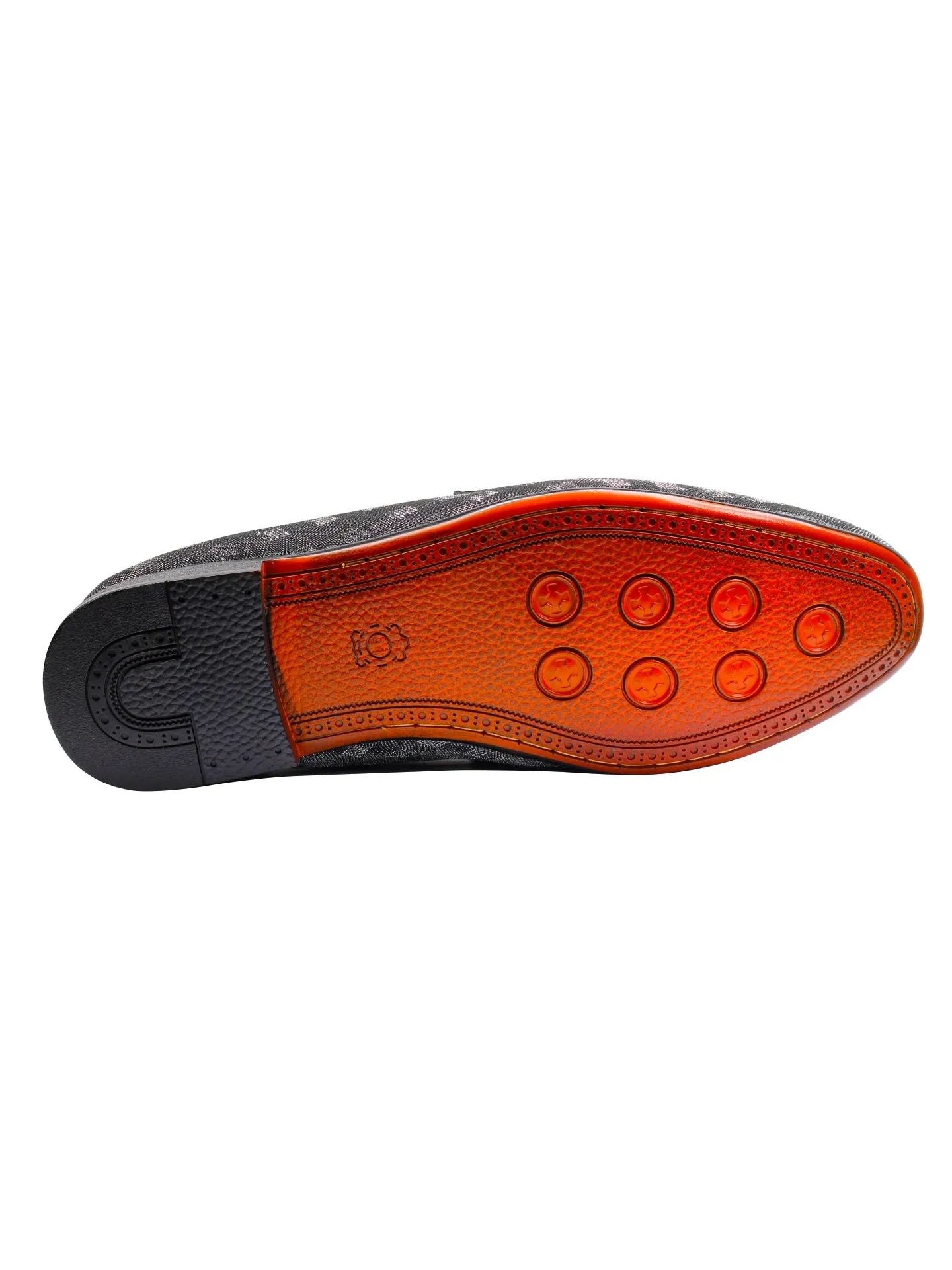 Party Loafers with Glittery Print
