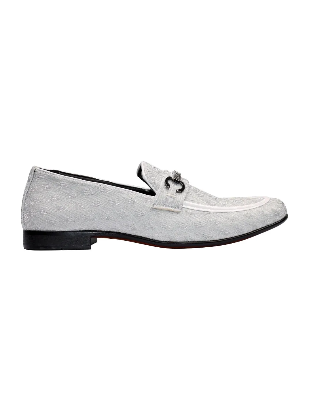 Party Loafers with Glittery Print