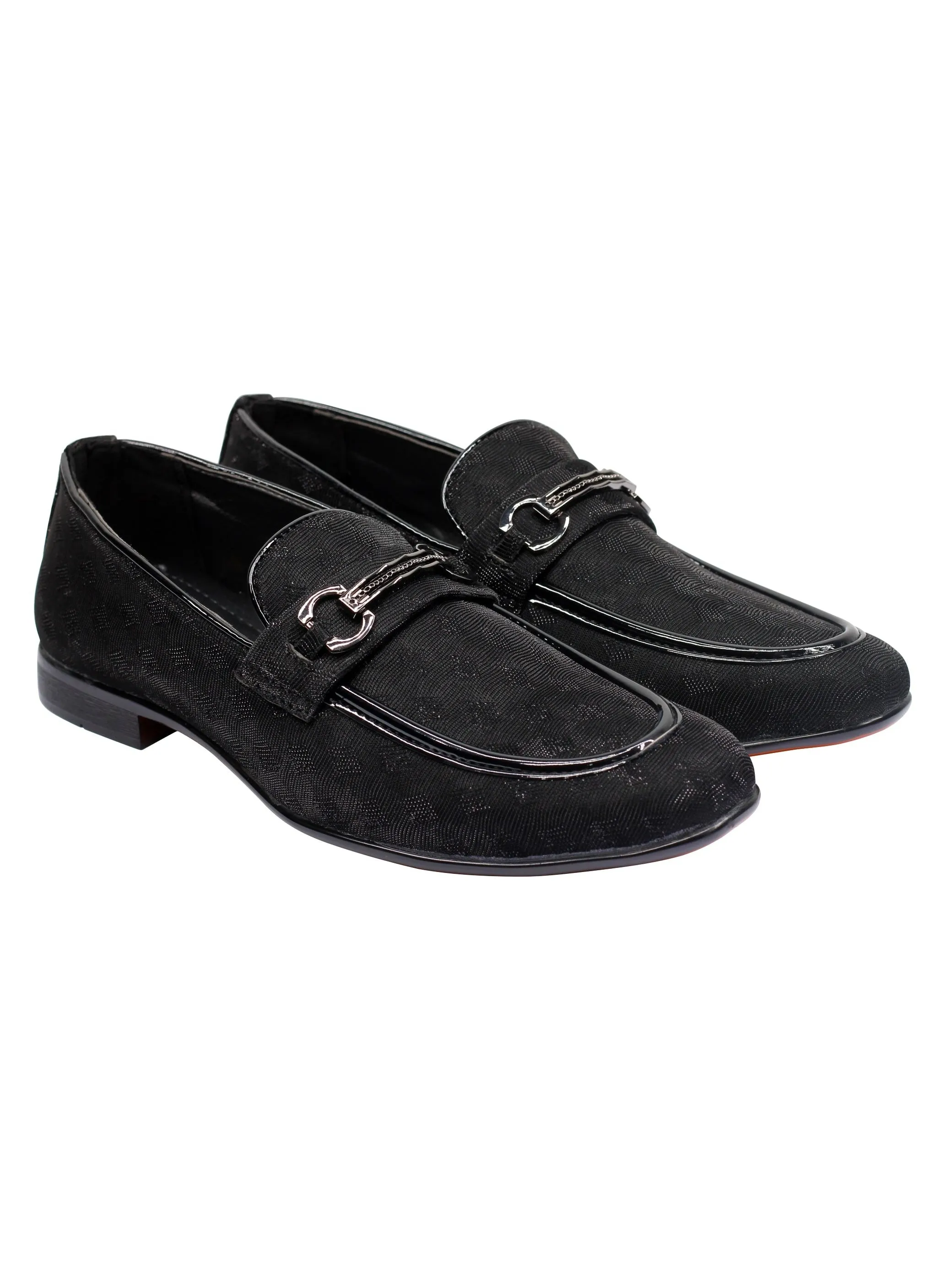 Party Loafers with Glittery Print