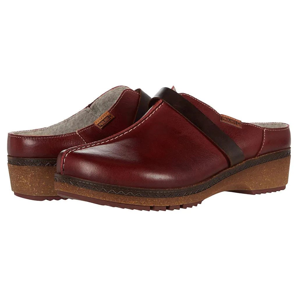 Pikolinos Granada Calfskin Leather Women's Slip On Clogs