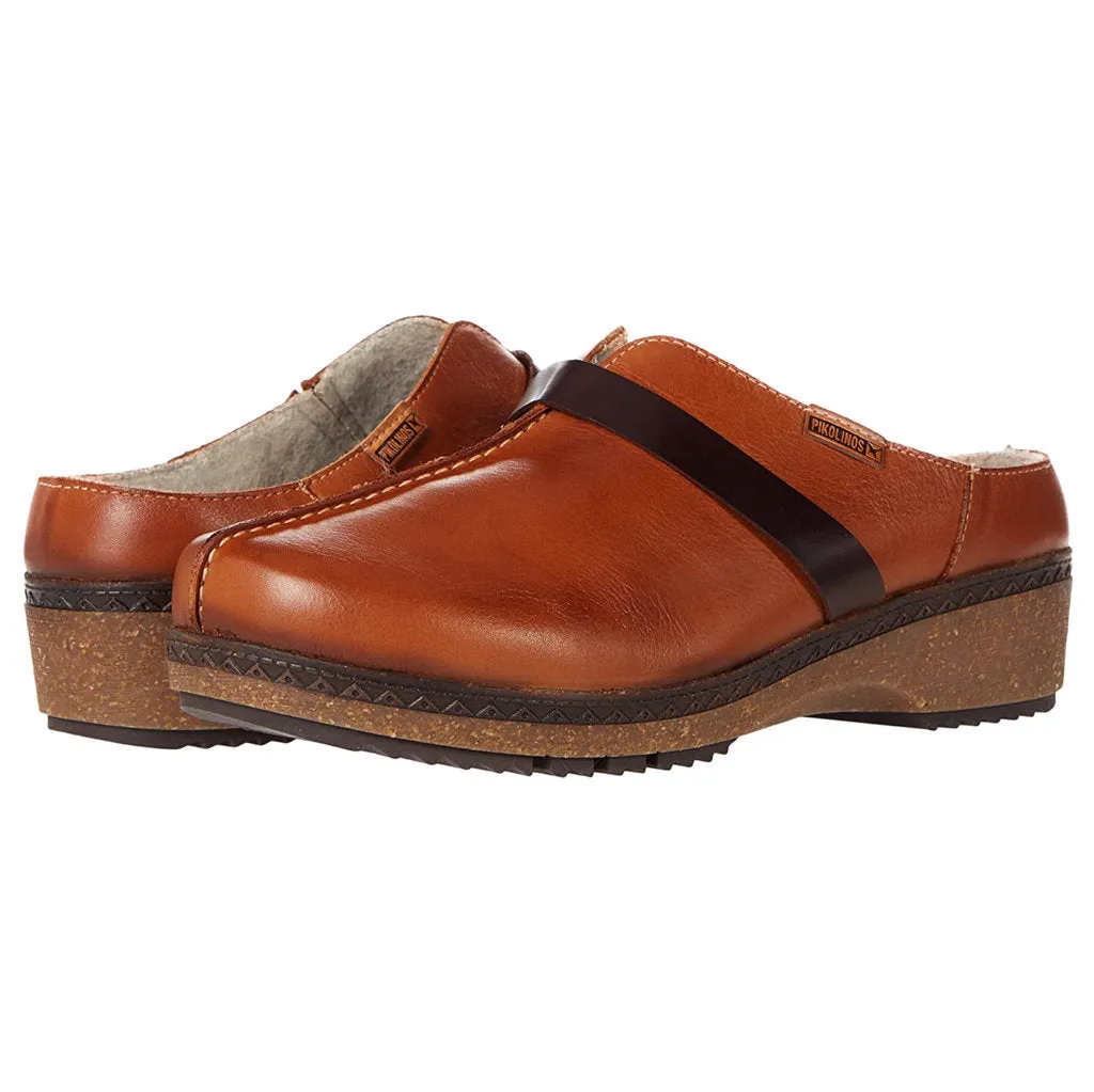 Pikolinos Granada Calfskin Leather Women's Slip On Clogs