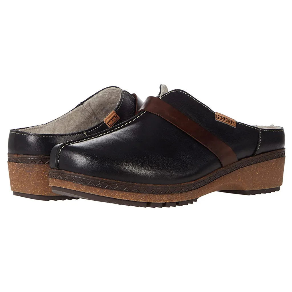 Pikolinos Granada Calfskin Leather Women's Slip On Clogs