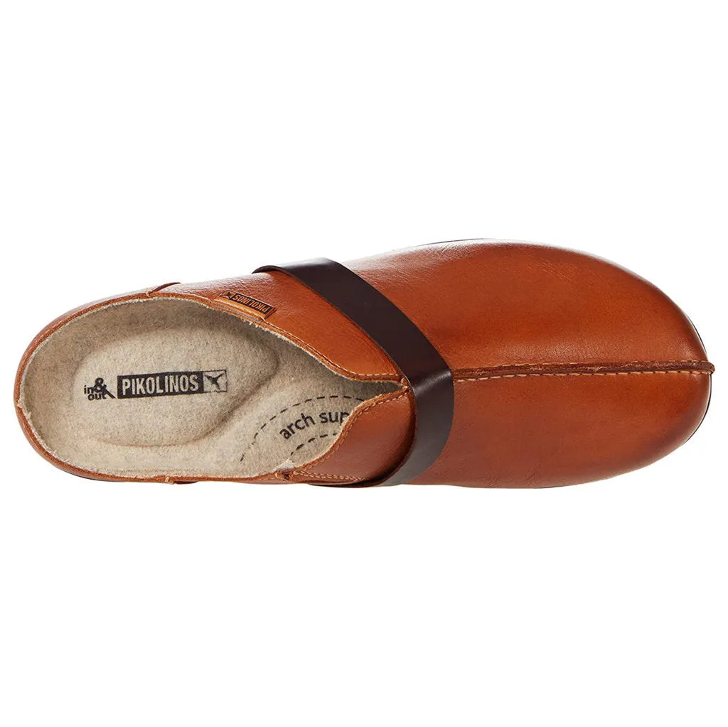 Pikolinos Granada Calfskin Leather Women's Slip On Clogs