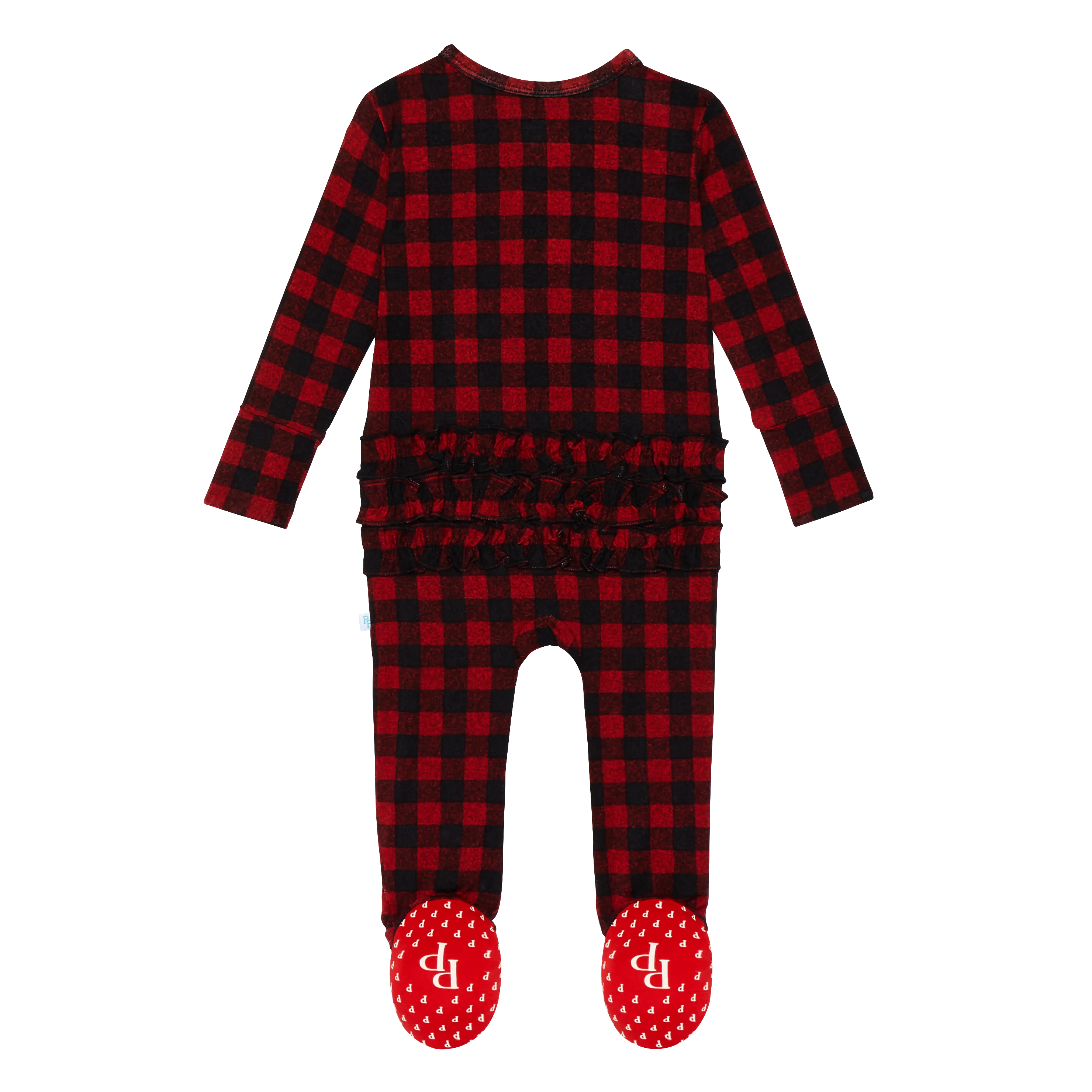 Posh Peanut Grayson Ruffled Zippered Footie