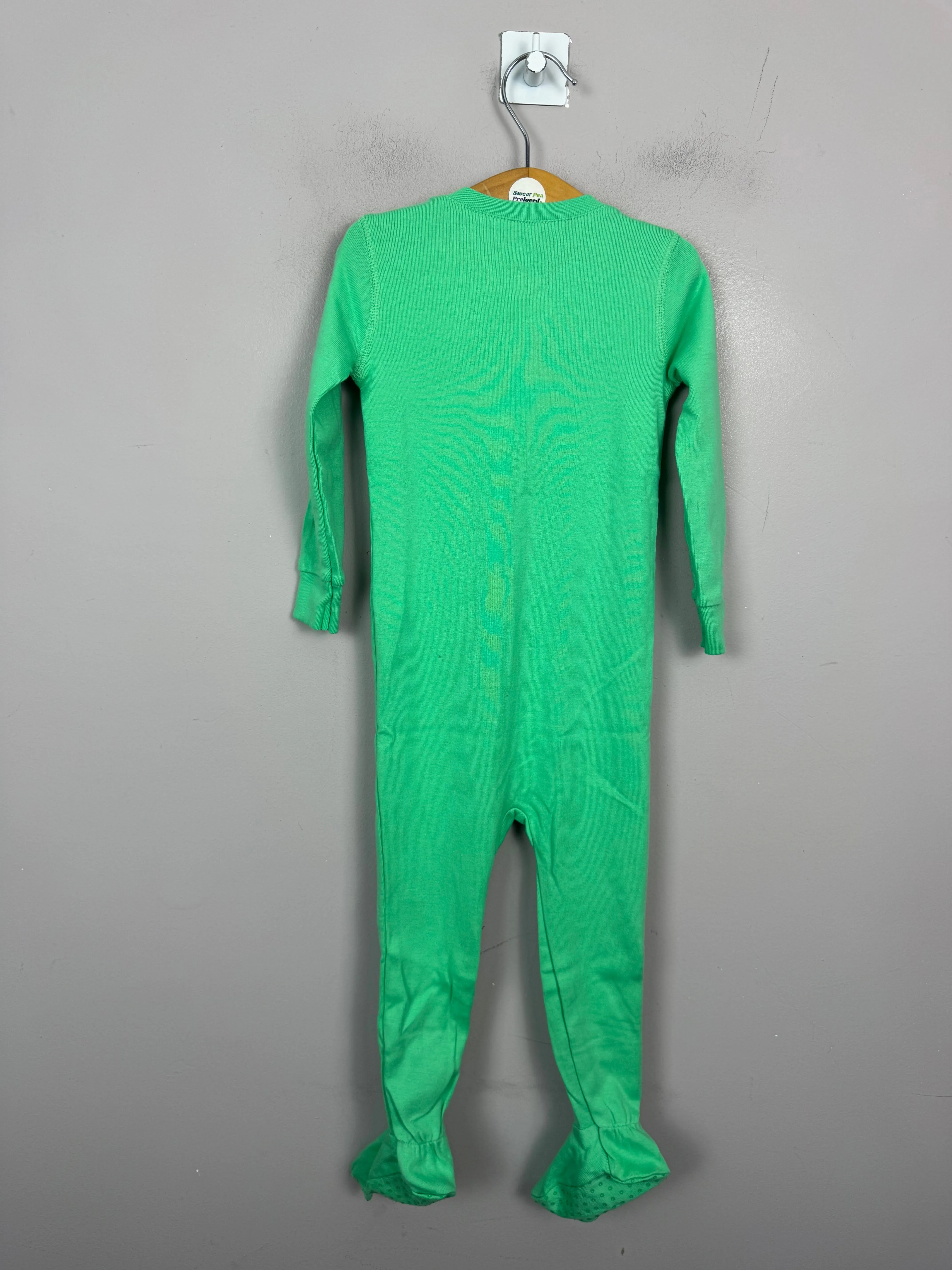 Primary Organic Sleepsuit - Plain dye, Mint Green (New) 6-9m, 9-12m, 12-18m