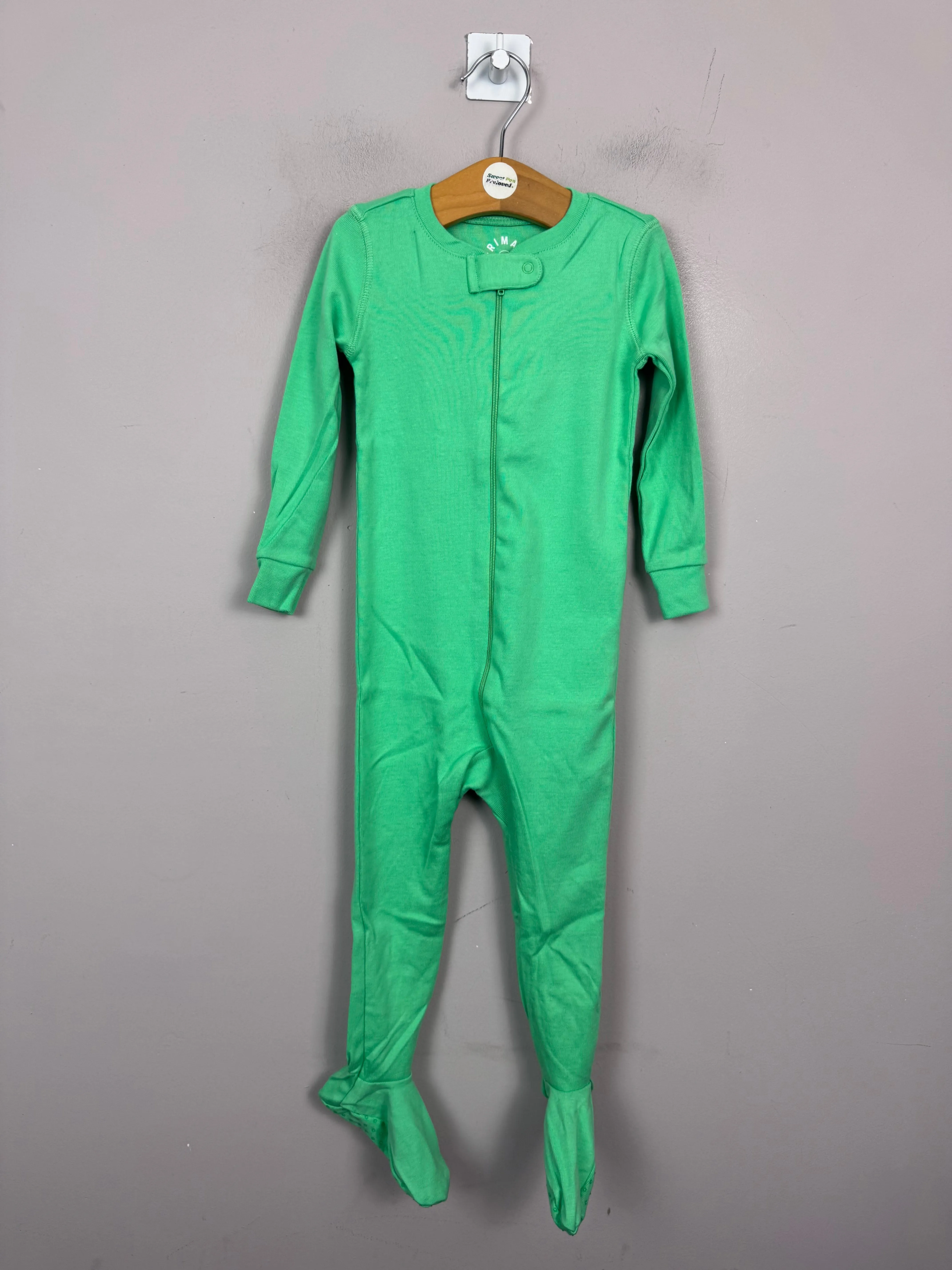 Primary Organic Sleepsuit - Plain dye, Mint Green (New) 6-9m, 9-12m, 12-18m