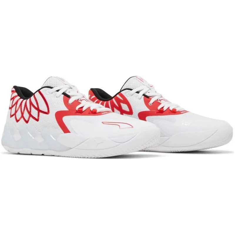 Puma LaMelo Ball MB.01 Lo 'Team Colors White High Risk Red'